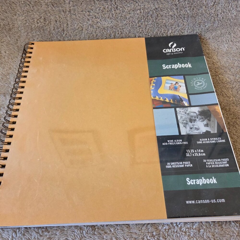 Canson Scrapbook 13.25x14 – Archival, 40 pages